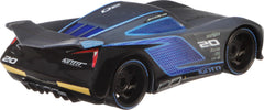 Mattel Disney Pixar Cars Jackson Storm die-cast, packaging-friendly design, gift-ready box.