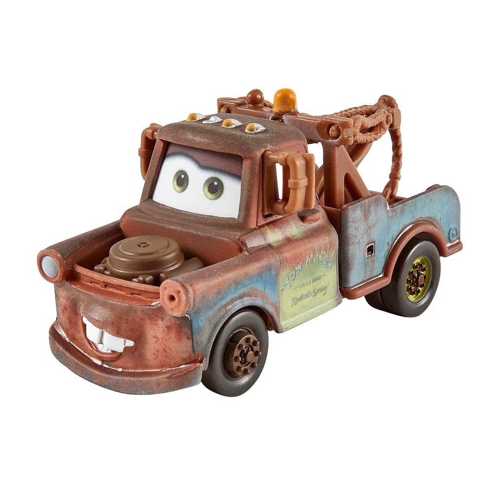 Close-up of authentic movie deco and personality details on the Radiator Springs 3-pack