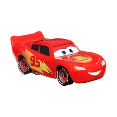 Mattel Disney Pixar Cars Road Trip Lighting McQueen packaging view aids gift-ready presentation.
