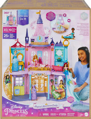 Mattel Disney Princess Ultimate Castle enables 360-degree play with dolls.