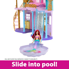 Mattel Disney Princess Ultimate Castle includes 25+ furniture pieces for complete scenes.