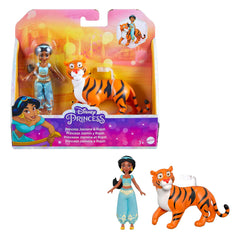 Mattel Disney Jasmine small doll with Rajah seat, ideal for imaginative play.