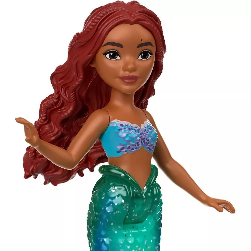 Mattel Ariel Karina doll with distinctive tail design for adventures.