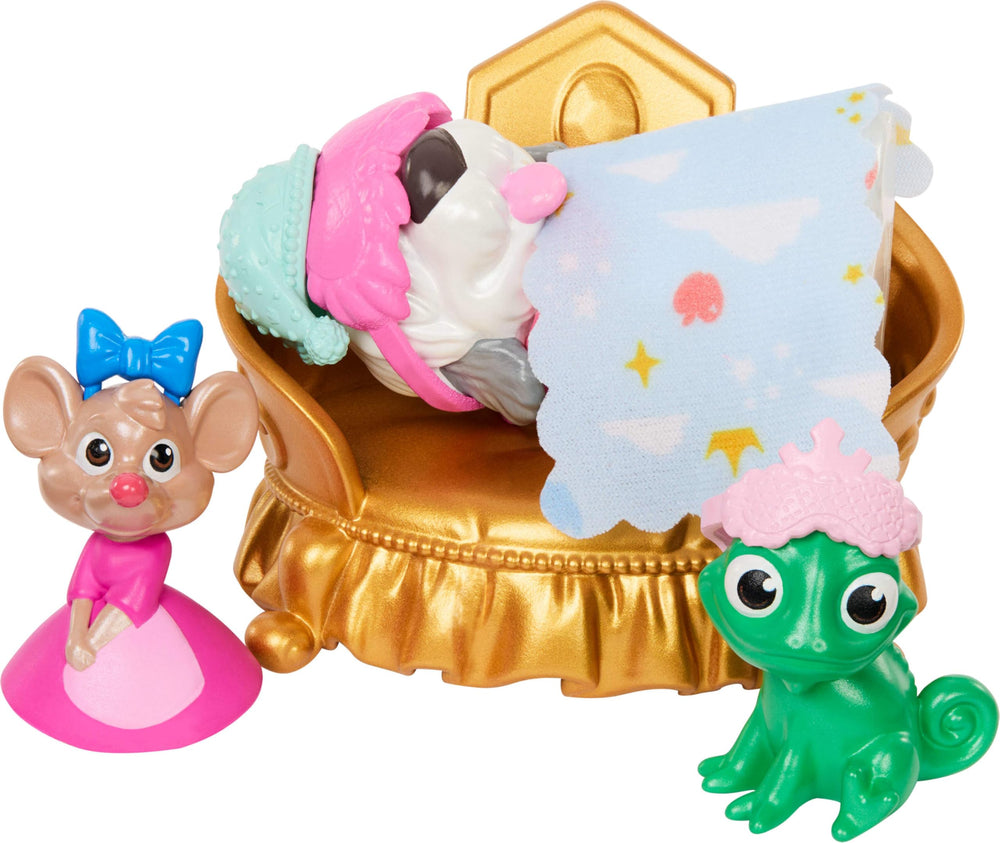Mattel Disney Princess Pet Palace bath and vanity area supports grooming role-play.