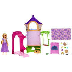 Outdoor swing and kitchen area for interactive scenes