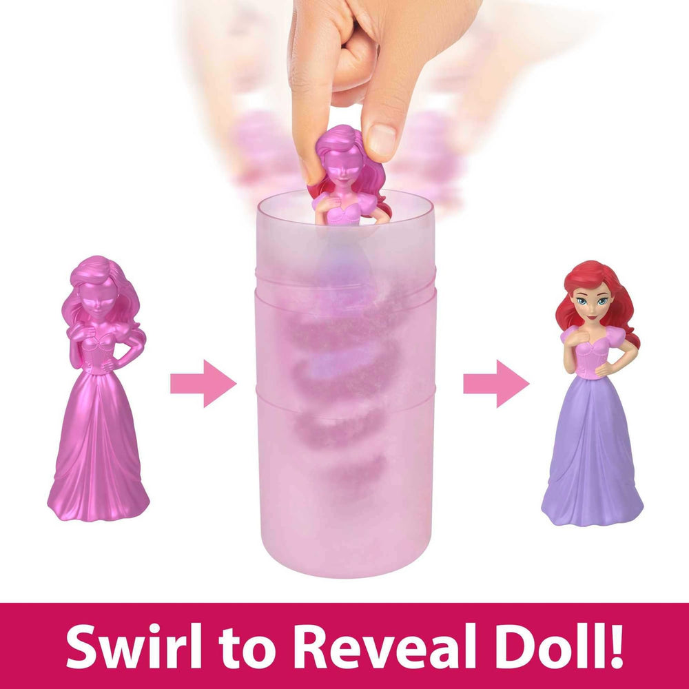 Mattel Disney Princess Royal Color Reveal tiara top pack doubles as a dress-up prop.