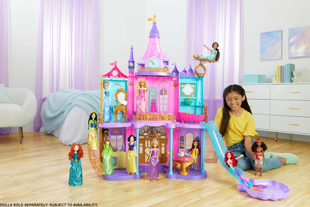 Mattel Disney Princess Ultimate Castle offers three levels for layered storytelling.