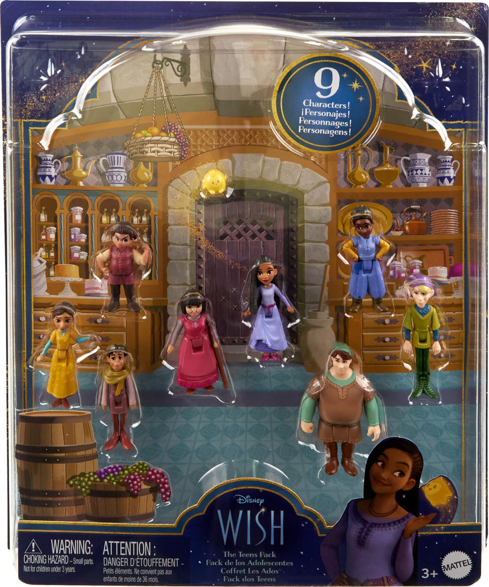 Mattel Disney Wish Bazeema doll in signature outfit for character interactions.