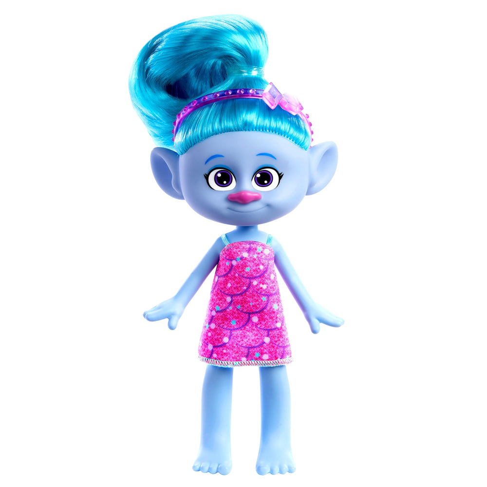 Mattel DreamWorks Trolls Trendsettin’ Chenille doll front view for imaginative play