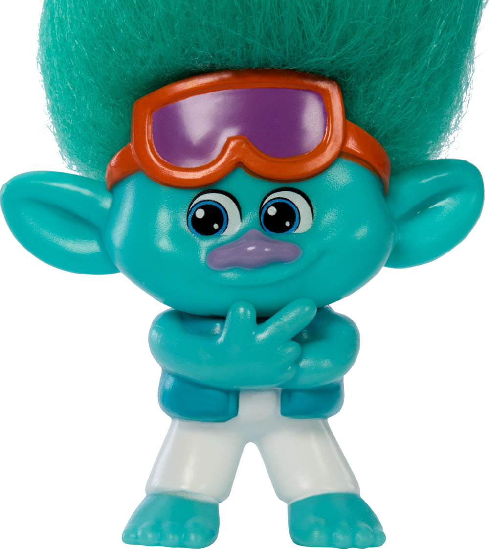 Mattel Trolls BroZone Baby Branch doll with removable sunglasses for cool moments