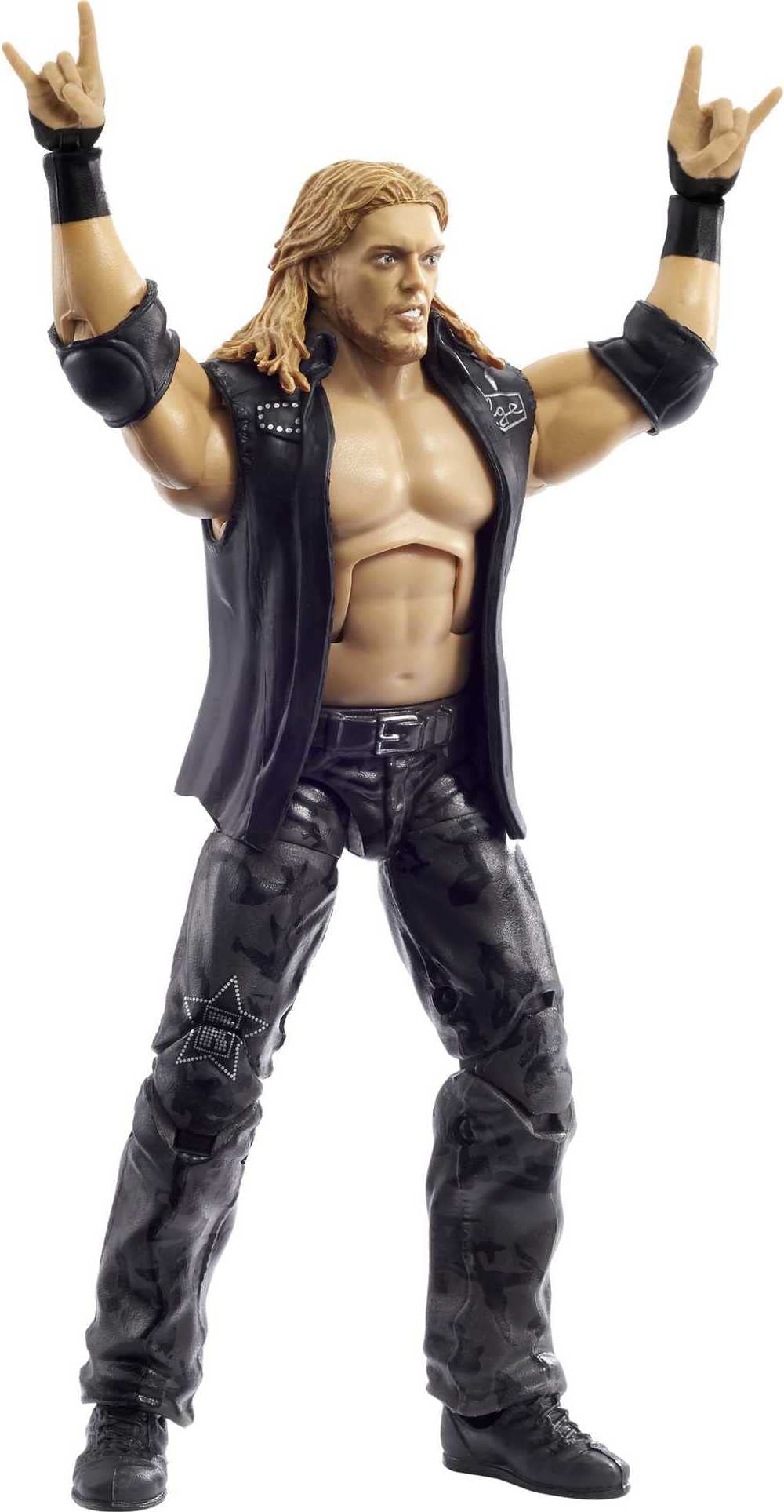 Mattel Edge WrestleMania Elite 6in figure with bat accessory for dynamic poses.