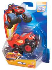 Fisher-Price Blaze die-cast truck detail graphics showcase bright colors.