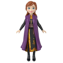 Mattel Frozen Anna doll with soft plastic cape adds pretend-play drama.