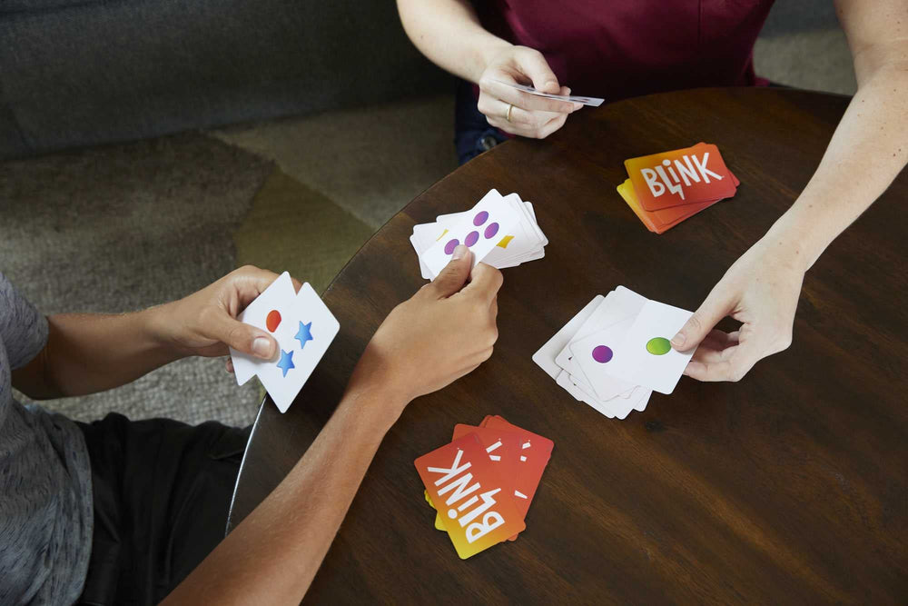 Mattel Games Blink tin packaging is perfect for party gifting.