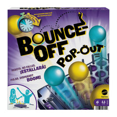 Mattel Games Bounce-Off Pop-Out game grid in action, ideal for fast-paced family play.