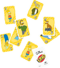 Mattel Games UNO The Simpsons color-blind-friendly patterns help all players distinguish colors.