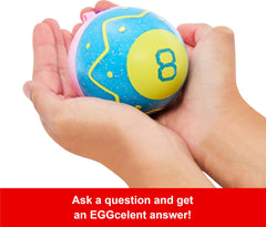 Mattel Games Easter Magic 8 Ball colorful glitter finish captivates onlookers during play.