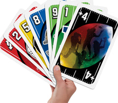 Mattel Games Giant UNO NFL rule Ice the Kicker adds playful action to playtime.