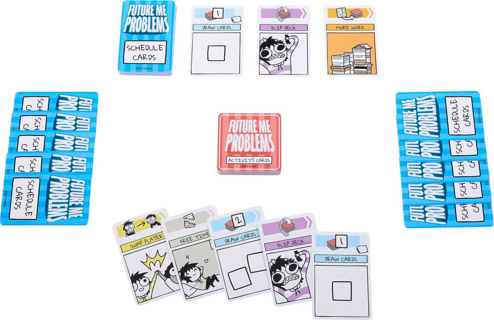 Avoiding the Large, Important Task card adds playful tension.