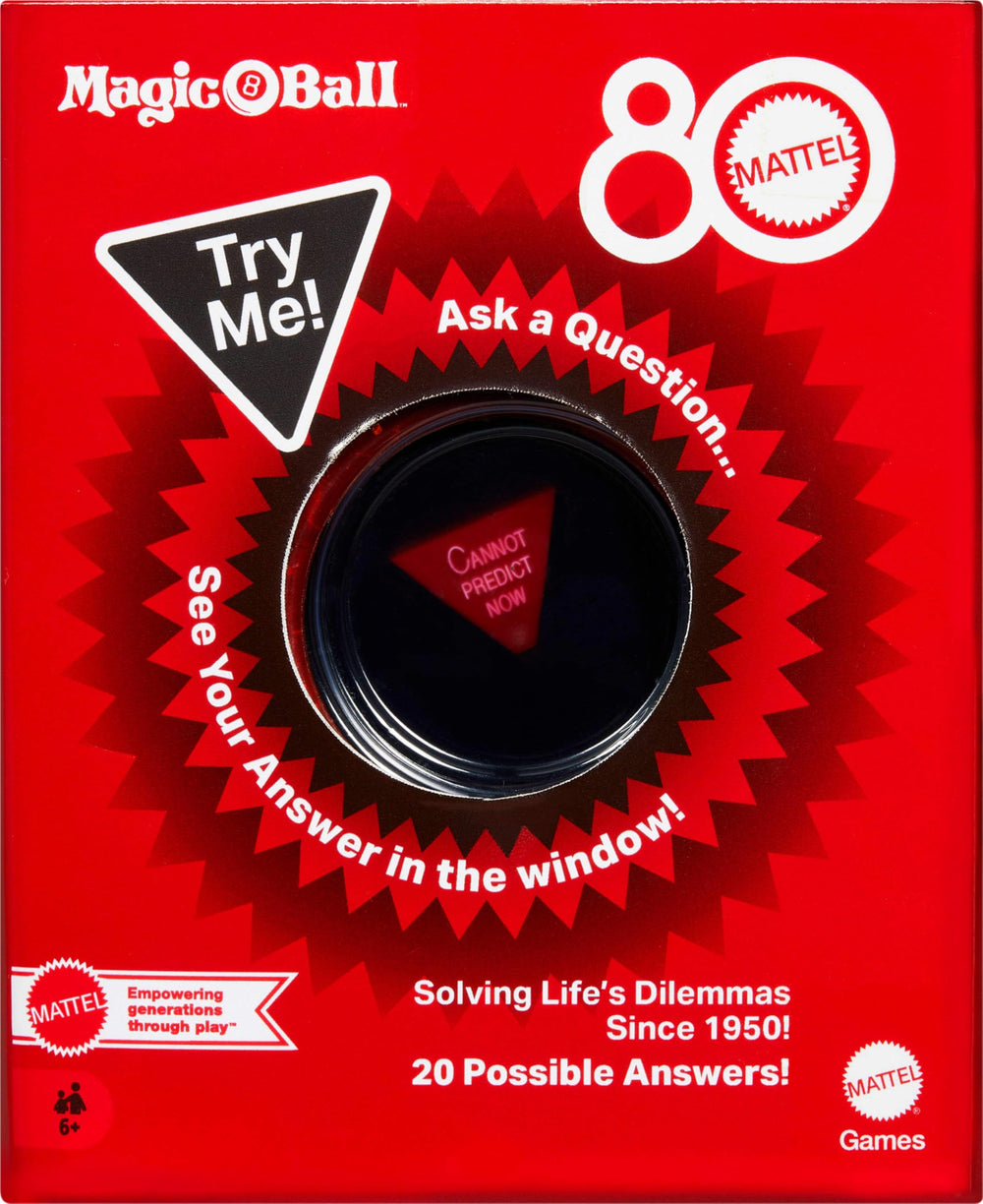 Mattel Magic 8 Ball gift-ready packaging for celebrations
