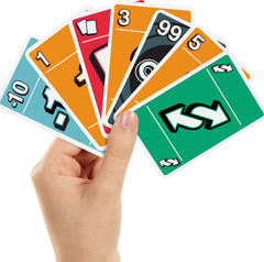 Mattel Games ONO 99 card game portable travel edition for family game nights