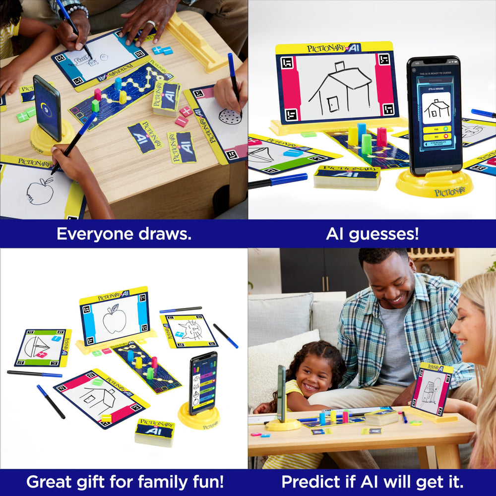 Mattel Games Pictionary Vs AI: predictions tokens add strategy to the game