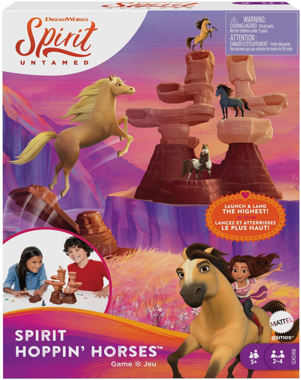 Mattel Games Spirit Untamed Hoppin' Horses launcher in action for fast, engaging play and friendly competition.