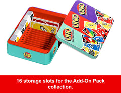 Mattel Games UNO down-to-one-card moment captures a cheeky finish opportunity.