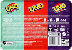 Mattel Games UNO family game night setup shows shared fun around the table.