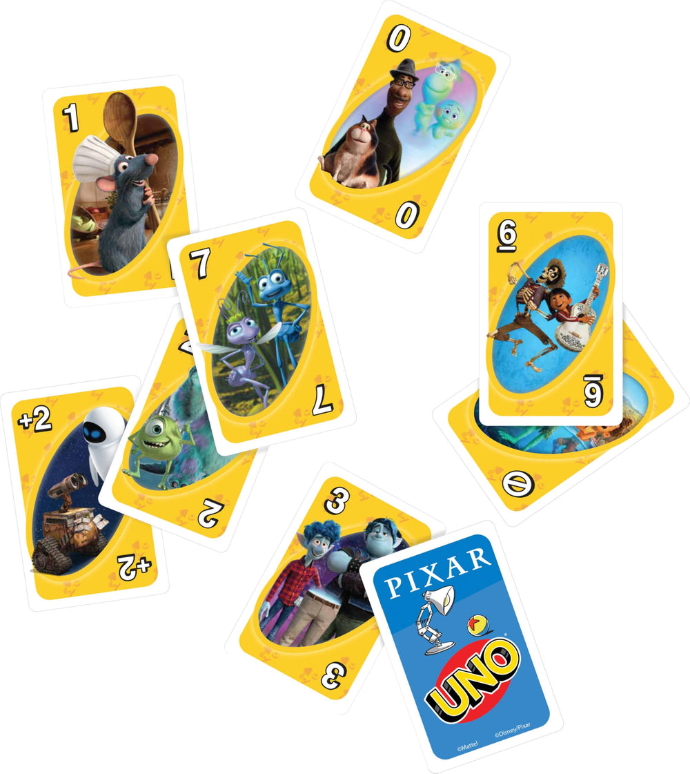 Foil-embossed Wild Pixar Pair card brings premium flair to gameplay.