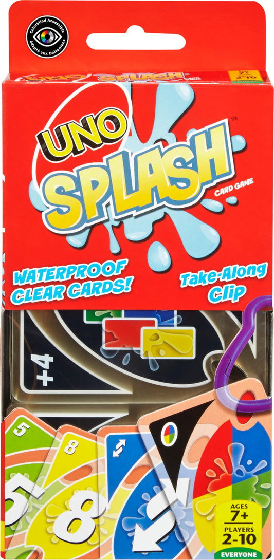 Mattel Games UNO Splash waterproof cards ready for beach or poolside play