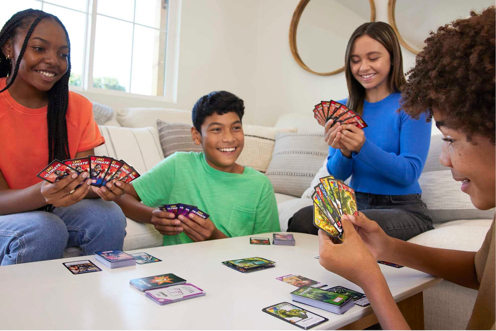 Mattel Games UNO Ultimate Marvel Iron Man deck for bold strategic moves.