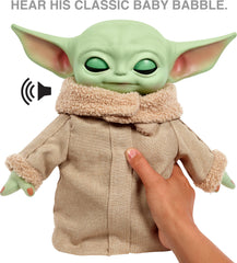 Mattel Grogu plush built-in sound enhances storytelling moments