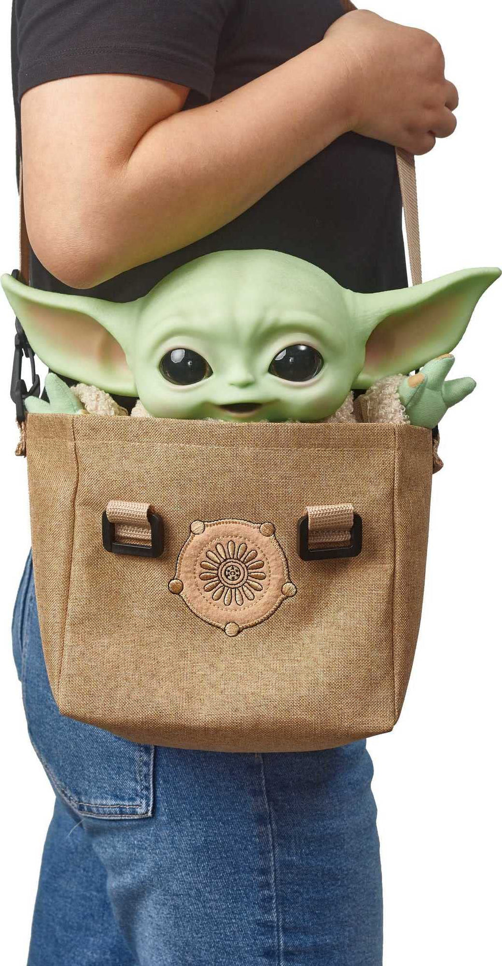 Mattel Grogu satchel carrier for easy carry and display.