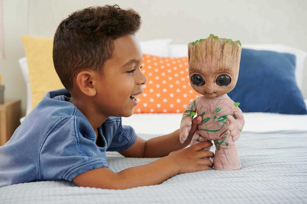 Mattel Groot says I am Groot with multiple inflections for storytelling