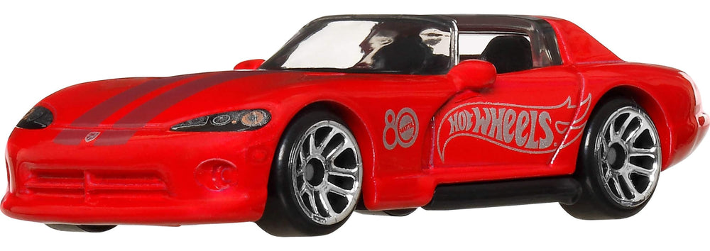 Mattel Hot Wheels 1983 Chevy Silverado die-cast, retro-inspired design.