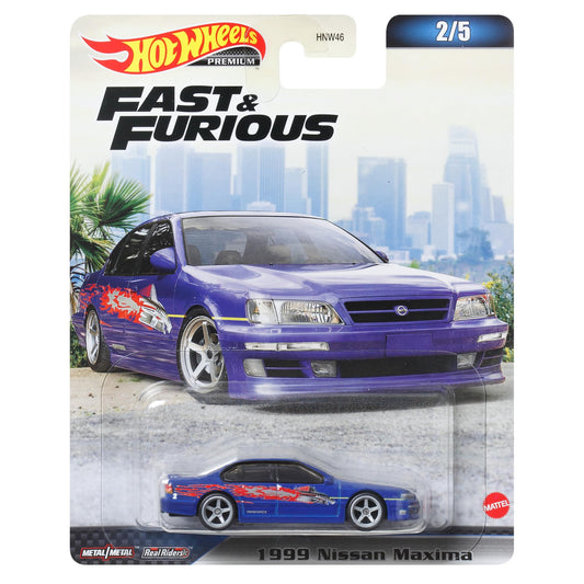 Mattel Hot Wheels 1999 Nissan Maxima packaging for display and gifting