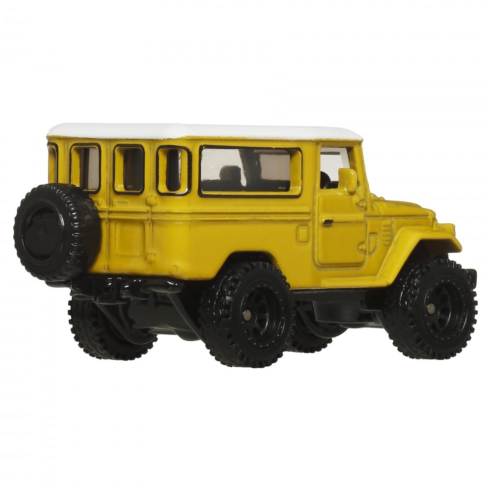 Mattel Hot Wheels Boulevard Land Cruiser FJ43 interior details enhance imaginative play.