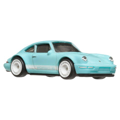 Mattel Hot Wheels Premium Boulevard Porsche 964 light blue finish ideal as display piece