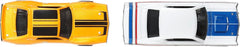 Mattel Hot Wheels Premium double-pack logo closeup for display appeal.