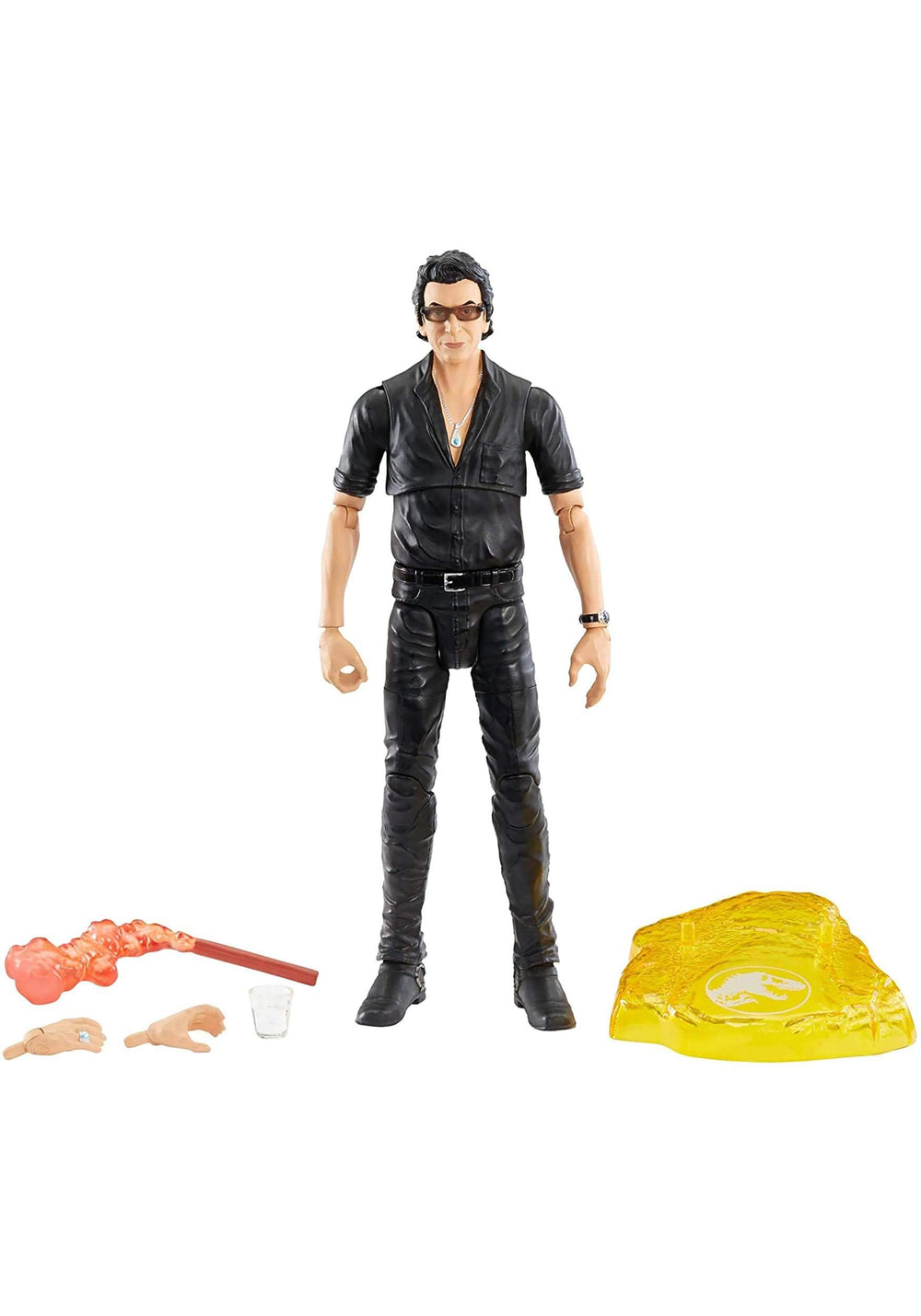 Dynamic pose of Dr. Ian Malcolm from the Amber Collection