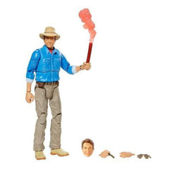 Mattel Muldoon swappable head enables new poses for action scenes.