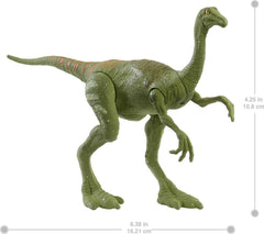 Mattel toy Gallimimus with articulated joints enables flexible battle-ready poses.