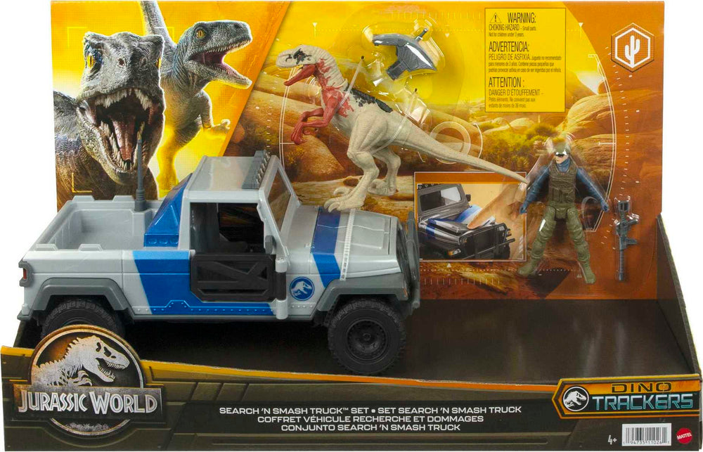 Cargo area in truck to store captured dinosaur and gear