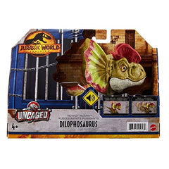 Mattel Jurassic World Dilophosaurus adventure figure sparks imaginative dinosaur storytelling.