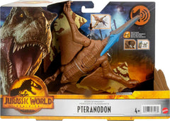 Mattel Jurassic World Roar Strikers Pteranodon 13-inch size supports dynamic posing