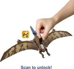 Mattel Jurassic World Roar Strikers Pteranodon bite attack fuels dynamic play