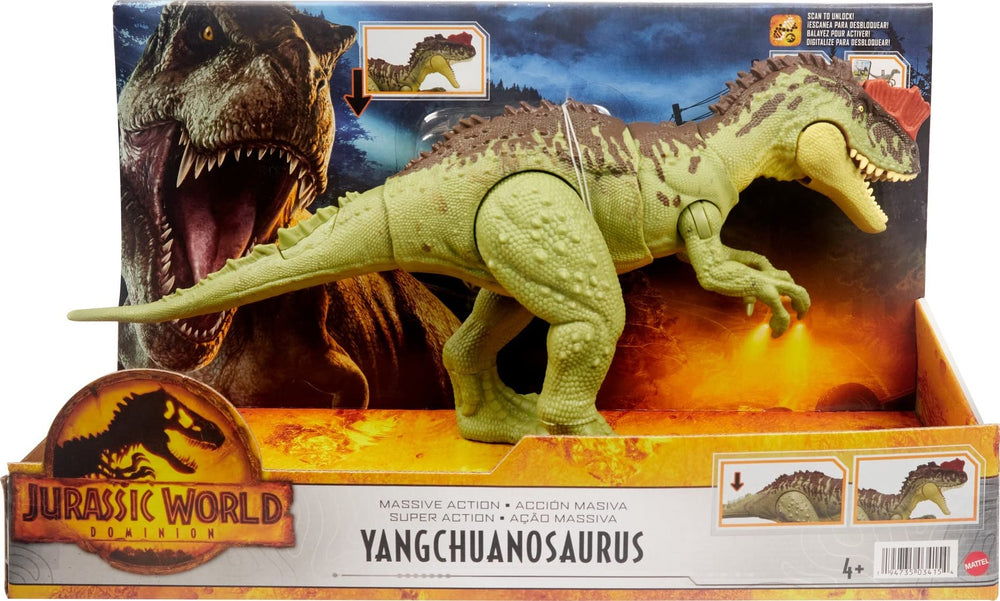 Box and figure packaging ready for imaginative Jurassic World adventures