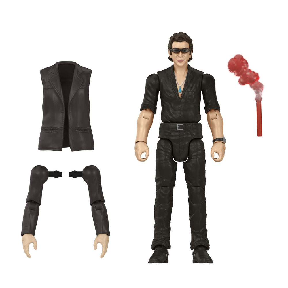 Mattel Jurassic World Hammond Collection Dr. Ian Malcolm figure front view for display and collection