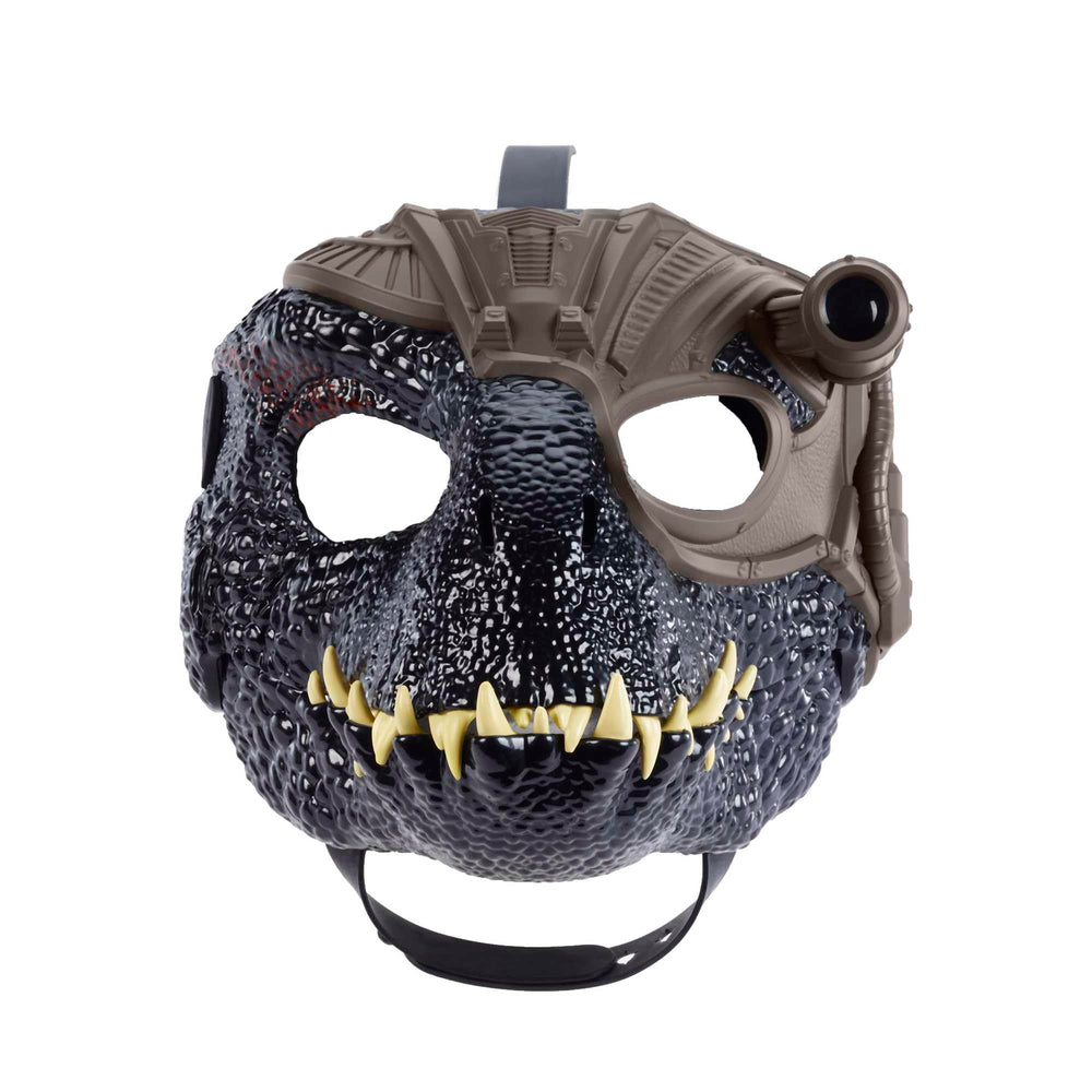 Mattel Jurassic World Indoraptor adjustable strap ensures secure wear.